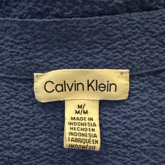 Calvin Klein Royal Blue Button-Up Blouse - Picture 2 of 7
